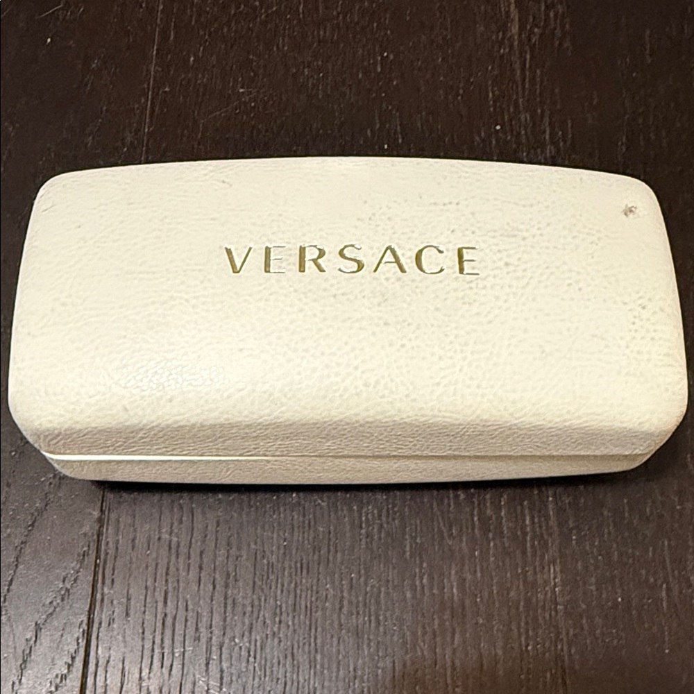 Versace Black Cat-Eye Sunglasses with Gold Stud Accents - Picture 5 of 6